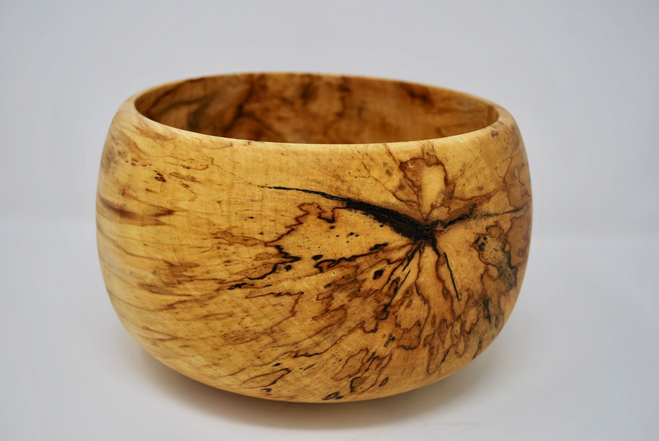 Spalted Maple Bowl By Edgar's Hand Made - Black Hat Gallery